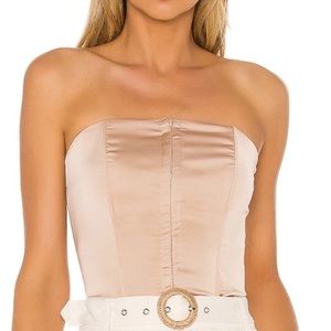 Superdown gold corset top from revolve